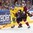 COLOGNE, GERMANY - MAY 11: Sweden's Carl Klingberg #48 plays the puck while fending off Latvia's Uvis Balinskis #26 during preliminary round action at the 2017 IIHF Ice Hockey World Championship. (Photo by Andre Ringuette/HHOF-IIHF Images)

